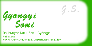 gyongyi somi business card